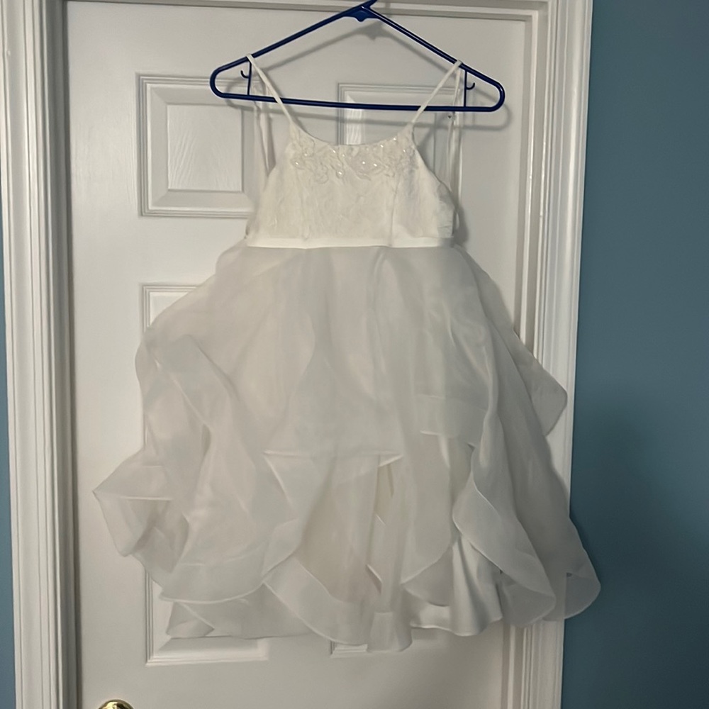 David’s Bridal Size 4 Flower girl dress- only worn once in excellent condition